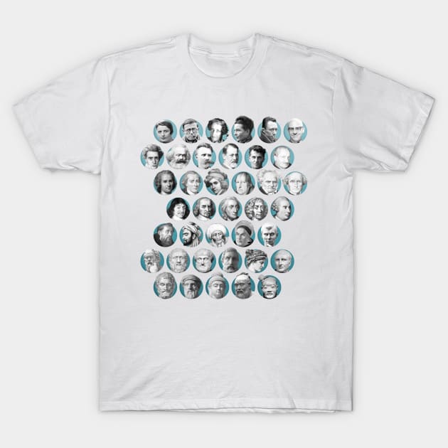 Some Dead Philosophers (Chronological) T-Shirt by Dead Philosophers in Heaven